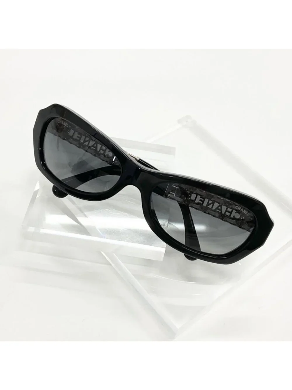 Chanel Sunglasses Logo Eyewear Black